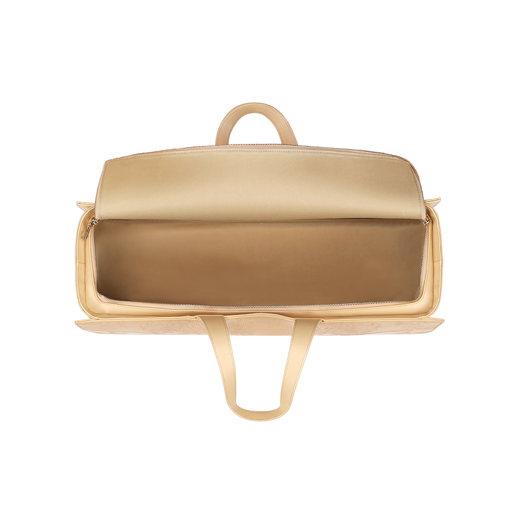 Leather Hat Bag - Natural