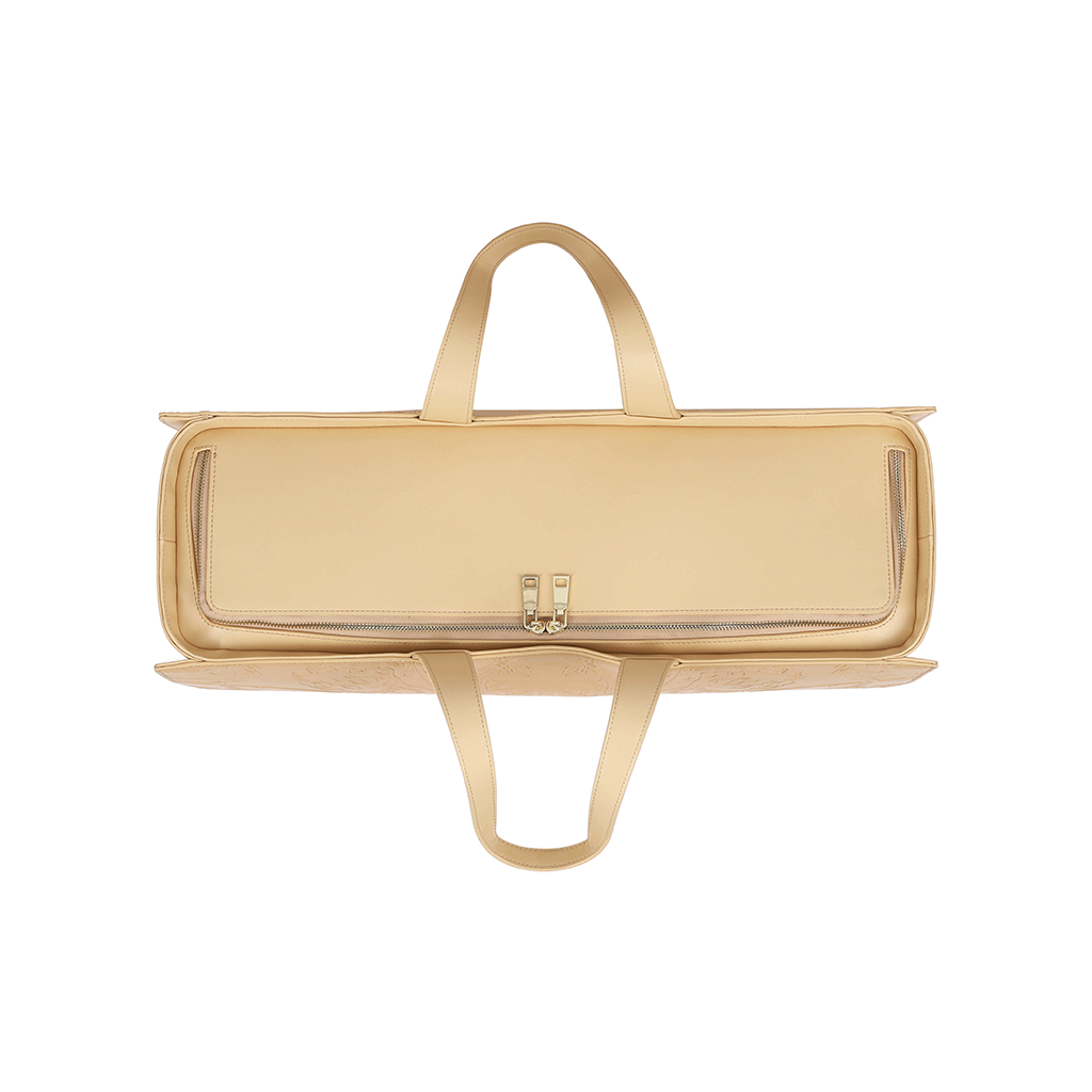 Leather Hat Bag - Natural